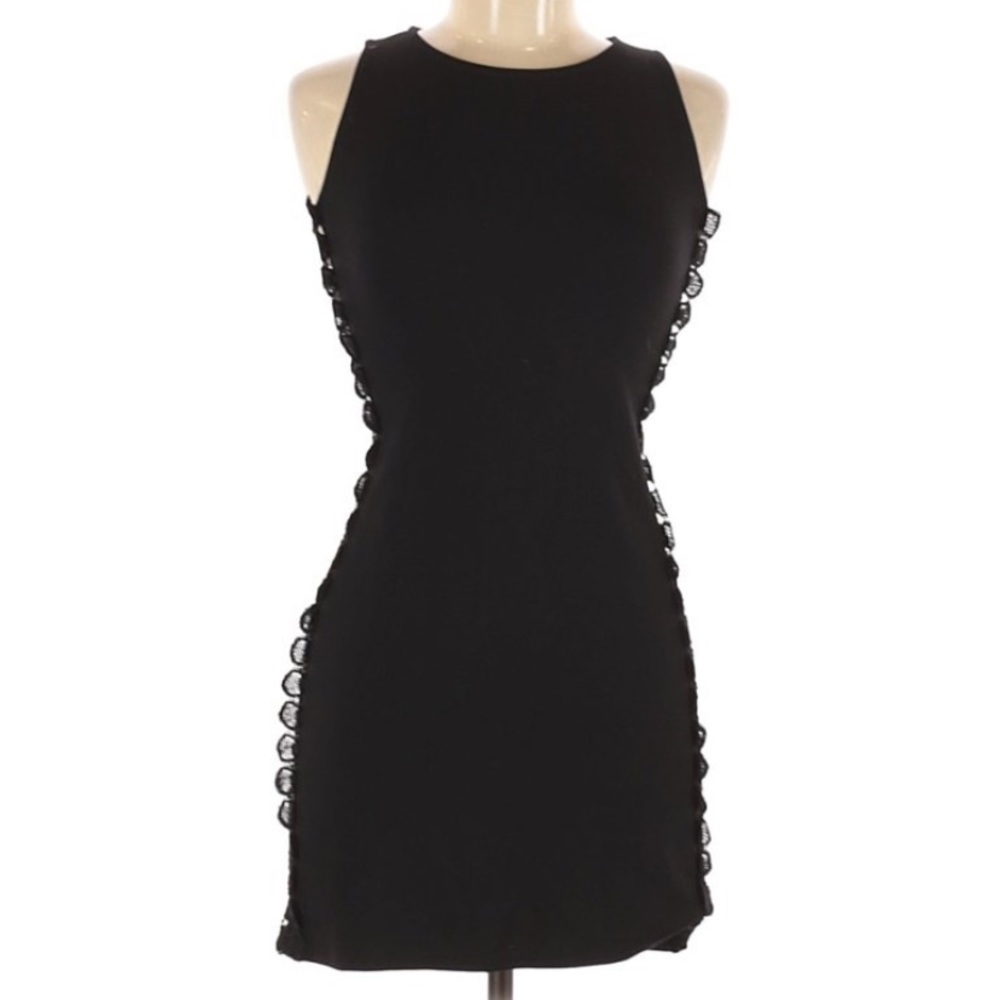 For Love and Lemons Ruffle Side Sheath Mini Dress